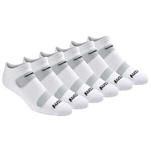 Saucony Men's Large 6-Pack RunDry Legacy Performance No-Show Socks J12-23